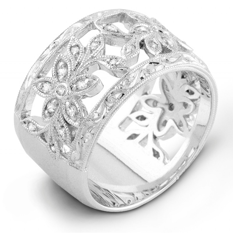 Diamond Floral ring