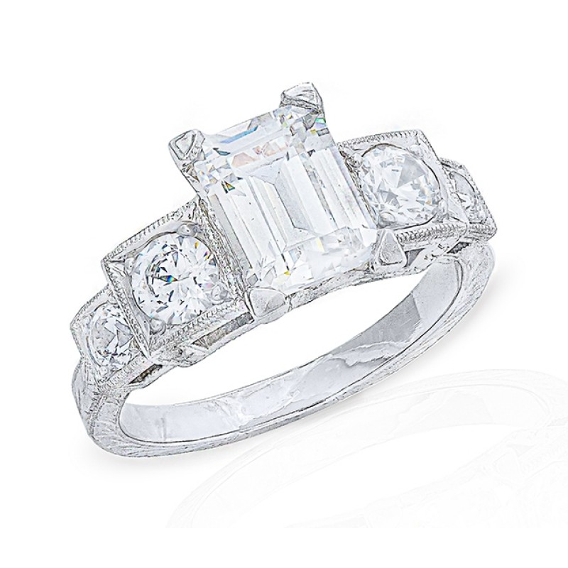 Gordon Clark Antique Step Down Diamond Engagement Ring