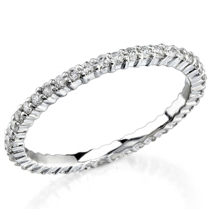 Petite Classic: Prong Set with an Eternity of Diamonds
