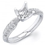 Diamond Engagement Ring, Semi Mount