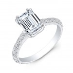 Gordon Clark Antique Inspired Diamond with Mill Grain Engagement Ring
