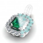 Custom Designed, Emerald Pendant