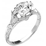 Art Deco Style Diamond Engagement Ring