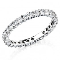 Shared Prong Diamond Stackable Ring