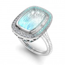 Custom Designed, Aqua Ring