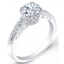 Modern Nouveau, Diamond Engagement Ring
