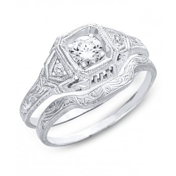 Gordon Clark Vintage Inspired Diamond Engagement Ring