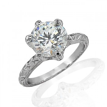 Gordon Clark Antique Solitaire Diamond Engagement Ring