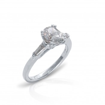 Gordon Clark Classic Petite Diamond Engagement Ring
