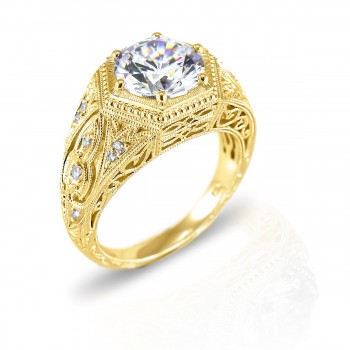 Gordon Clark Vintage Inspired Diamond Engagement Ring