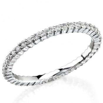 Petite Classic: Prong Set with an Eternity of Diamonds
