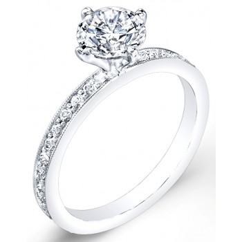 Petite Classic Diamond Engagement Ring